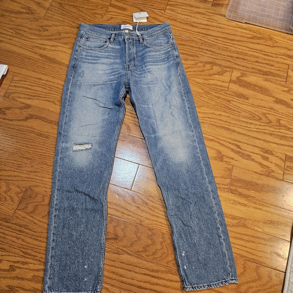 NWT - FRAME Vintage Blue Rips Jeans